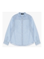 IMPERIAL camicia m/l coreana lino rigato cielo CL03301B63