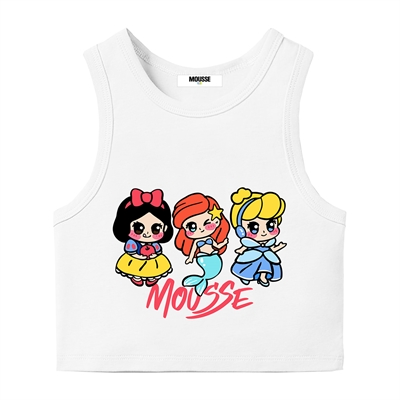 MOUSSE TANK JERSEY WH LOVE PRINCESS  SKTC375W