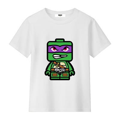 MOUSSE T-SHIRT WHITE TURTLE BLOCK SKTS393W