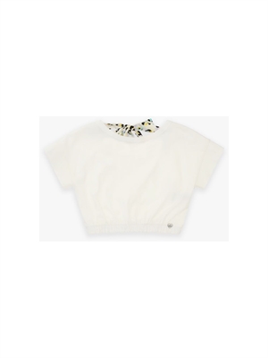PLEASE t-shirt m/m con fiocco dtr fantasia MBC4030G72