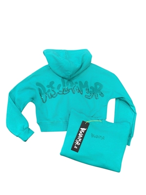 DISCLAIMER MAGLIA CORTA BIMBA IN FELPA C/CAPPUCCIO 25EDK58517