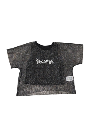 DISCLAIMER MAGLIA BIMBA IN RETE CON TOP IN JERSEY  25EDK58542 