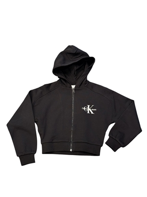 CKLEIN GLITTER MONOLOGO ZIP HOODIE IG0IG02824