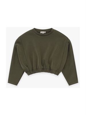 PLEASE felpa girocollo m/l con tagli ed el. fondo LB08172G78