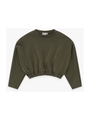 PLEASE felpa girocollo m/l con tagli ed el. fondo LB08172G78