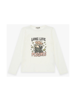 PLEASE t-shirt m/l girocollo st.long live cowgirl ML23030G78