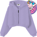 MOUSSE HOODIE ZIP CROP UNISTAR LILLE PKHZ110L