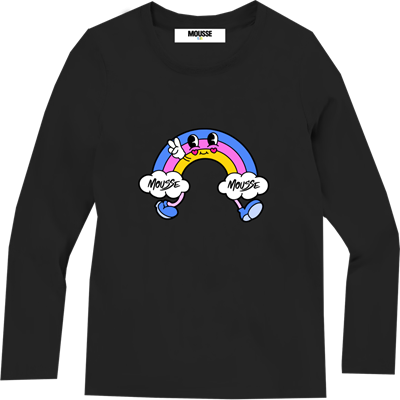 MOUSSE T-SHIRT ML HAPPY CLOUD BLACK PKTL130B