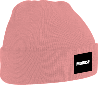 MOUSSE BEANIE BOX LOGO PINK PKCLP