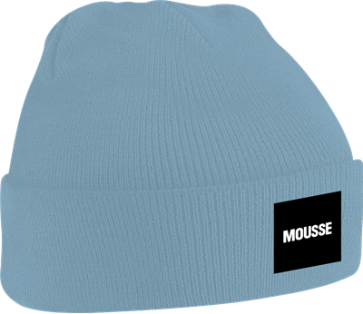 MOUSSE BEANIE BOX LOGO AZURE PKCLA