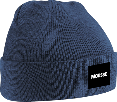 MOUSSE BEANIE BOX LOGO NAVY PKCLN