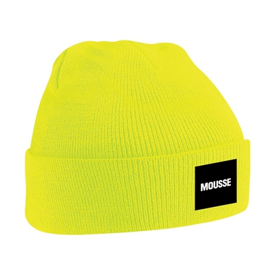 MOUSSE BEANIE BOX LOGO YELLOW PKCLY