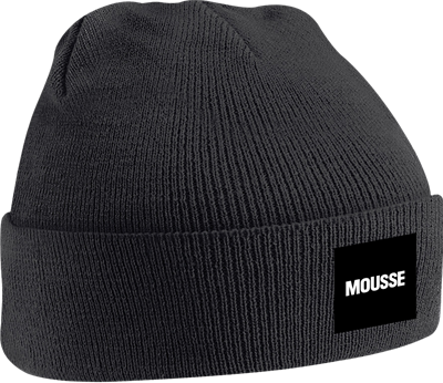 MOUSSE BEANIE BOX LOGO BLACK PKCLB