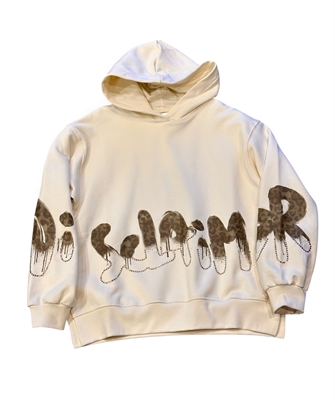 DISCLAIMER MAGLIA BIMBA IN FELPA C/CAPPUCCIO OVER 25IDK58744