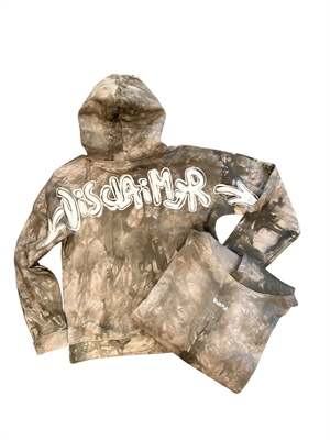 DISCLAIMER MAGLIA BIMBO IN FELPA TIE DYE C/CAPPUCCIO 25IDK58609