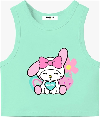 MOUSSE TANK CROP LEOHAPPY MINT LKTC140M