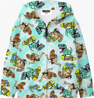 MOUSSE HOODIE ZIP JURASSICREW LKFZ200