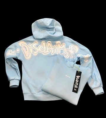 DISCLAIMER MAGLIA BIMBA IN FELPA CON CAPPUCCIO 26EDK58900