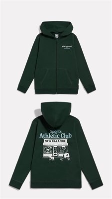 New Balance SPORTS CLUB GRAPHIC FT ZIP THR YT62H3R3